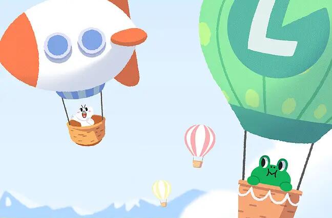通往雲端的熱氣球