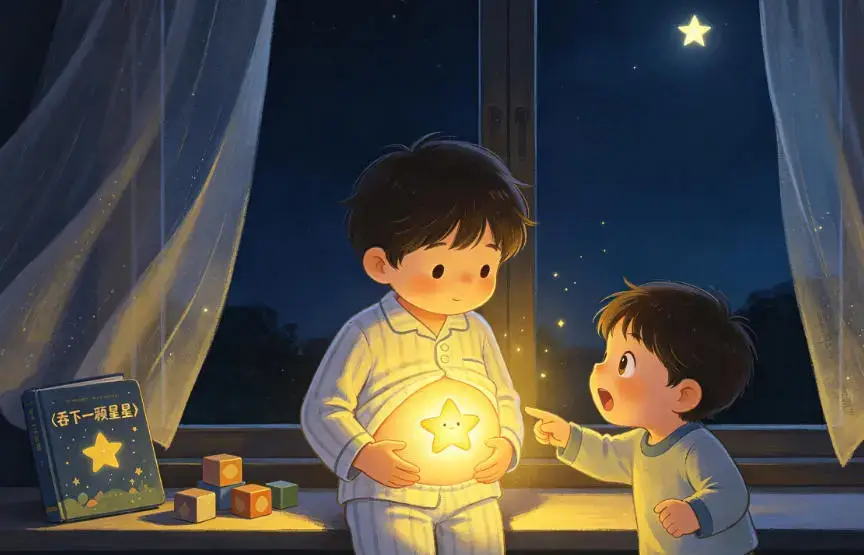 童話故事｜吞下星星的小男孩